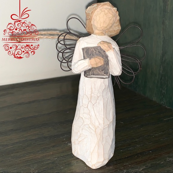 FLAWED Willow Tree Angel of Learning Ornament